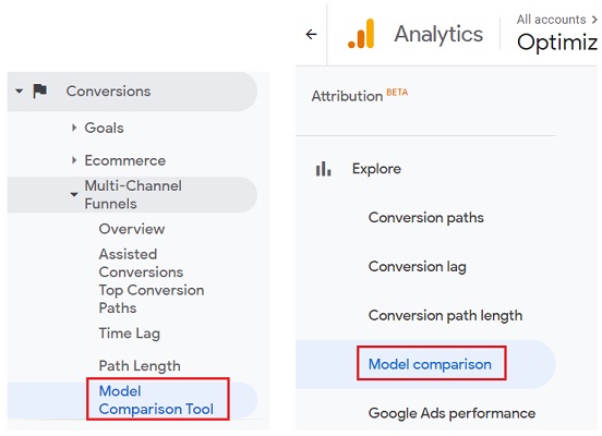 Model Comparison Tool vs Model Comparison report