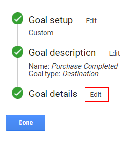 edit goal