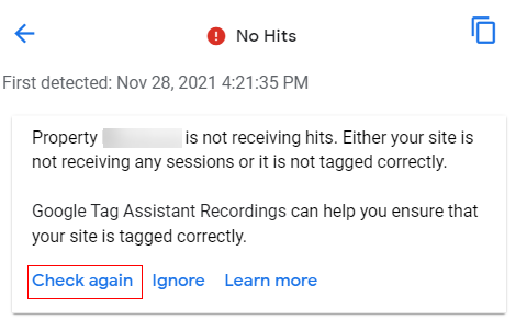 Notification check again