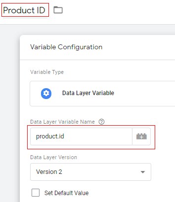 Product ID