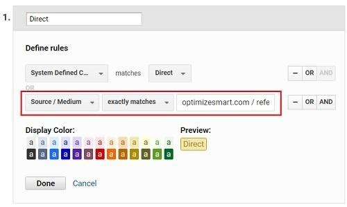Add a new rule with the following configuration