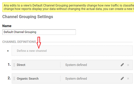 Define a new channel