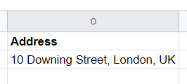 address