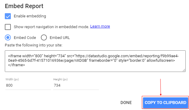 copy to clipboard 1
