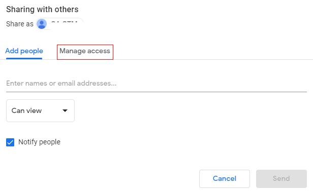 manage access 2