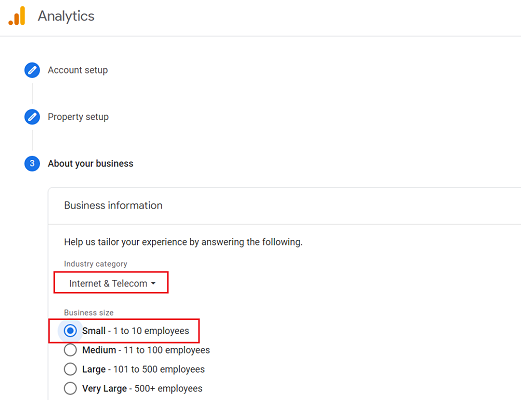 Using the GA4 Test Property - Testing Google Analytics 4 6 business information