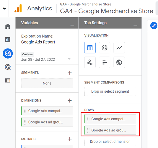 How to create Google Ads report in GA4 (Google Analytics 4)