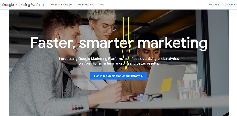 sign in to google marketing platform