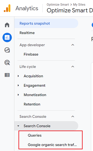 google search console reports ga4 1