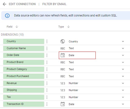 Google Data Studio Tutorial 2023 with FREE PDF ebook - Looker Studio 19 correct data source date