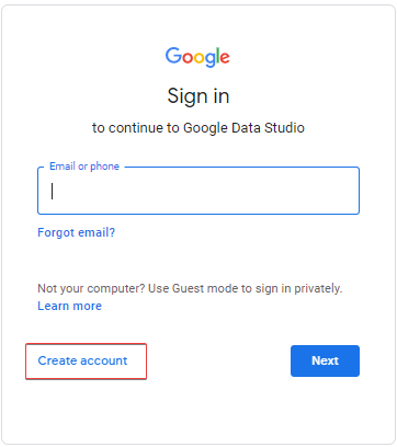 Google Data Studio Tutorial 2023 با کتاب الکترونیکی PDF رایگان - Looker Studio 4 ایجاد حساب کاربری