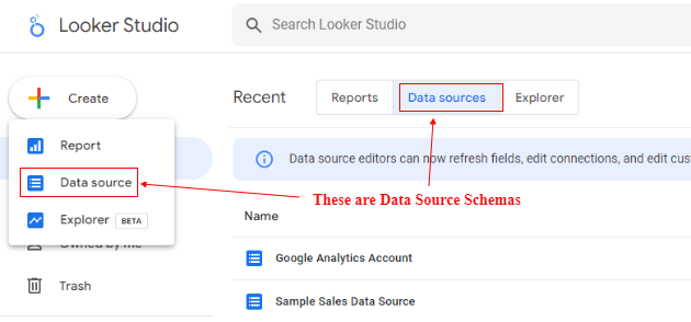 Google Data Studio Tutorial 2023 با کتاب الکترونیکی PDF رایگان - Looker Studio 72 طرحواره های منبع داده