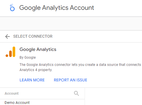 تغییر نام کانکتور google analytics