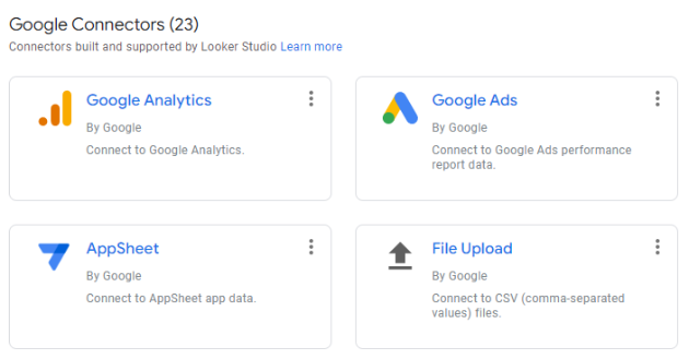 Google Data Studio Tutorial 2023 با کتاب الکترونیکی PDF رایگان - Looker Studio 42 کانکتورهای گوگل
