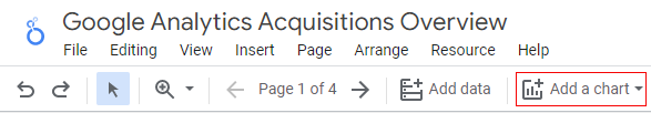 Add a Chart icon