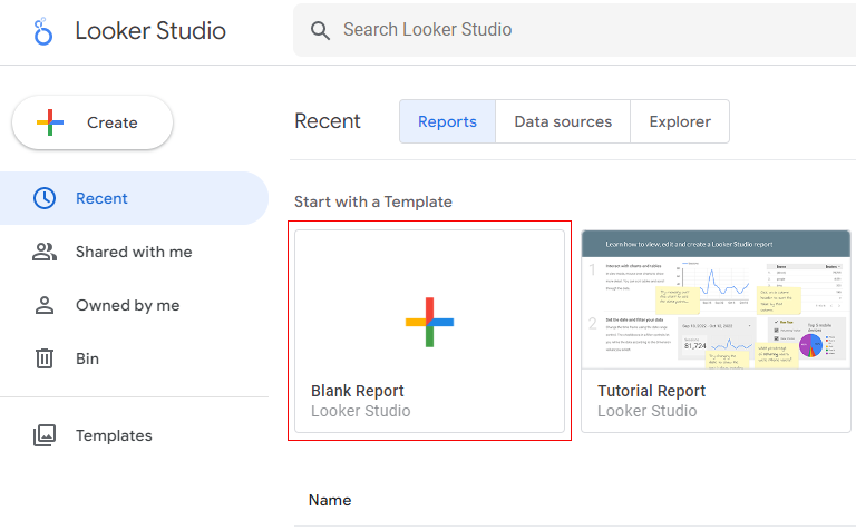 blank report