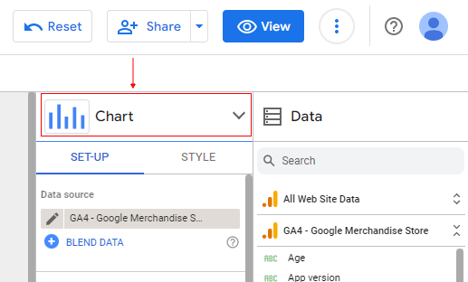 change chart