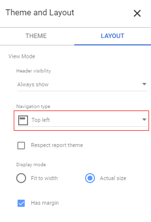 navigation pane