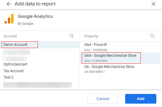 select data source