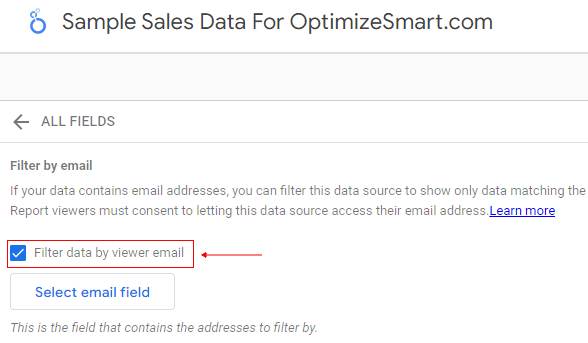 filter by email