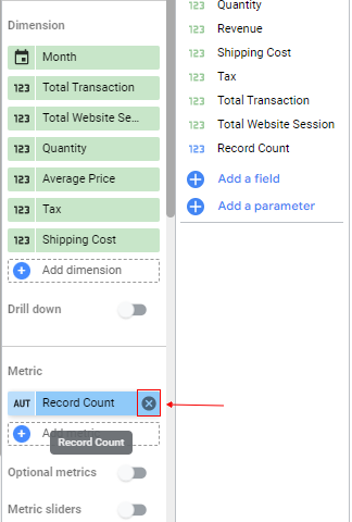 remove record count
