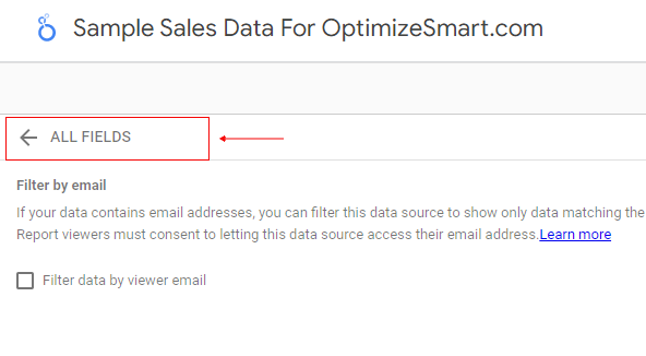uncheck then all fields