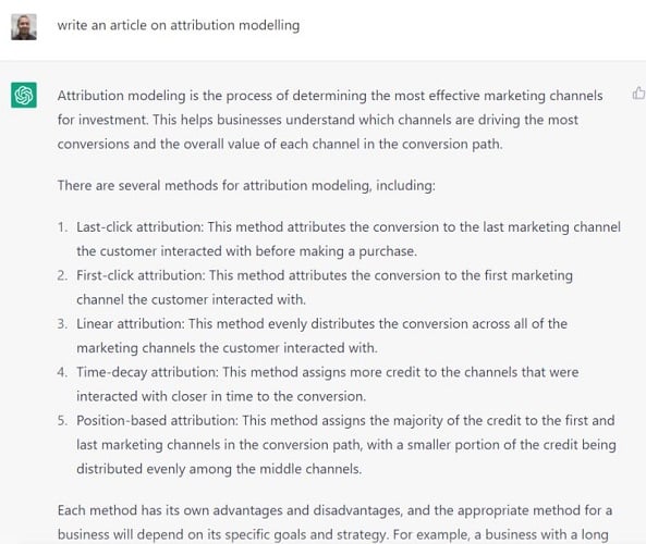 write an article