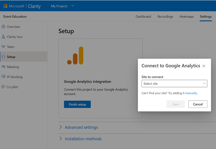 How to use Microsoft Clarity with GA4 (Google Analytics 4)