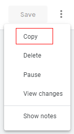 How to use two Google Analytics codes on one page 13 Click on ‘Copy