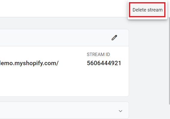 delete stream