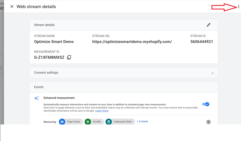 select ‘Delete Stream to delete a data stream
