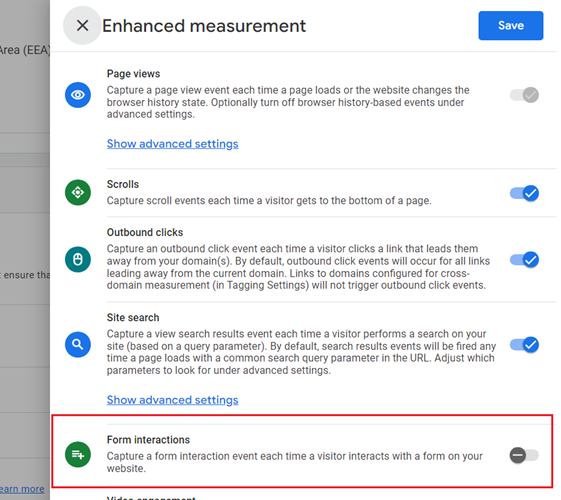 Enhanced Measurement ga4